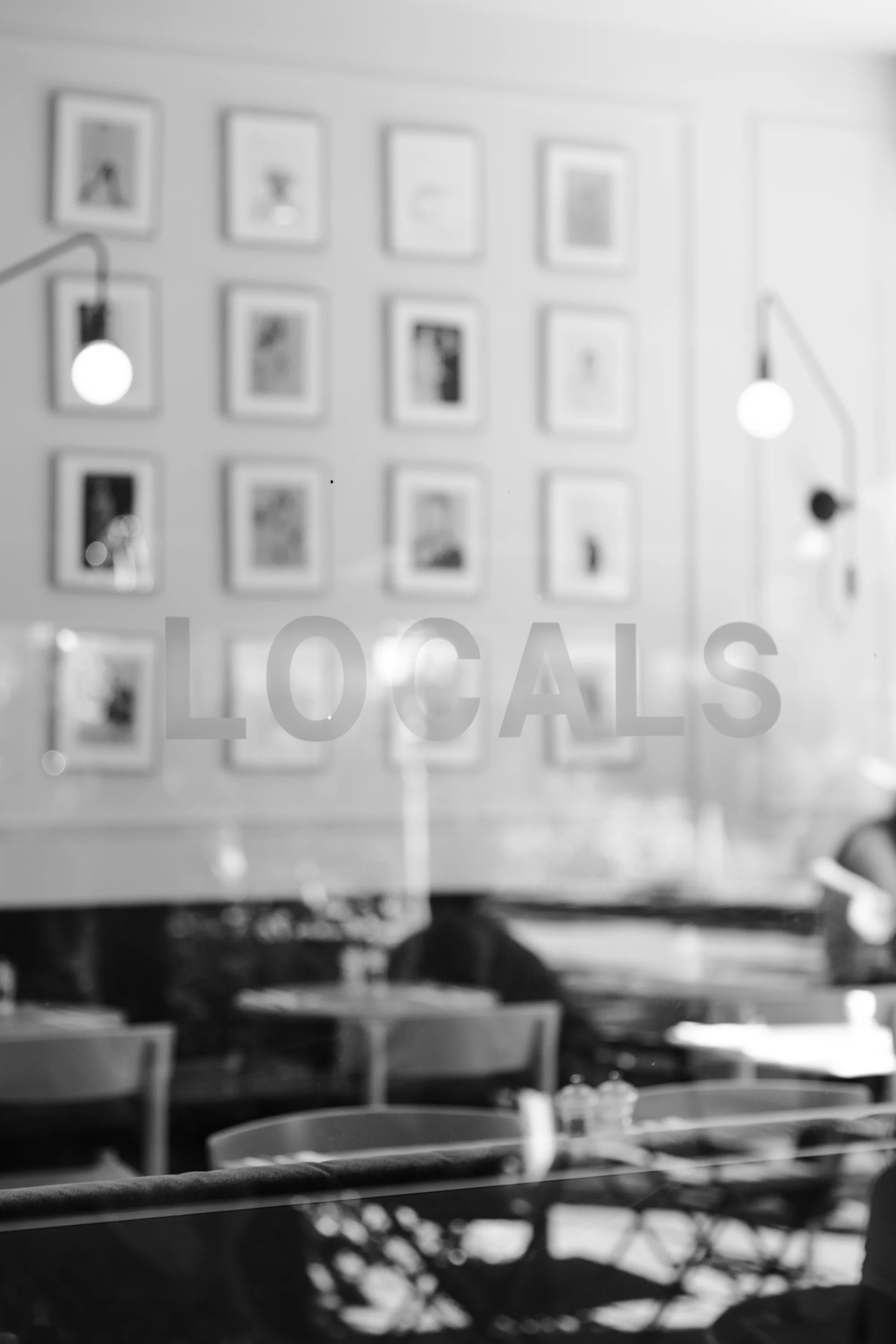 LOCALS cafe interior and brand aesthetic